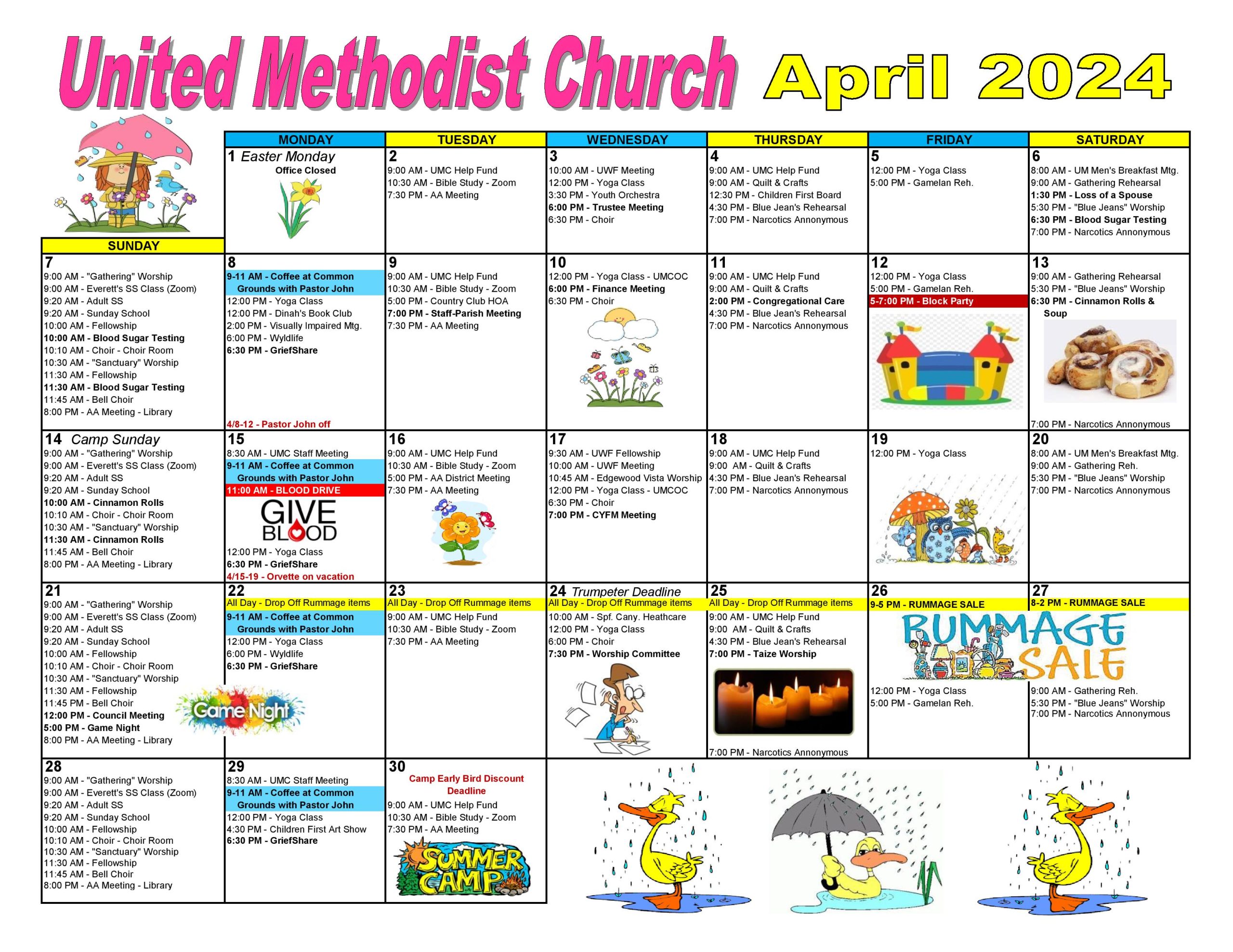 Calendar – Spearfish UMC